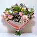 Pastel Bouquet with Wine for Grandma