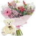 Powder Bouquet with a teddy bear