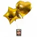 Gold balloons with a photo