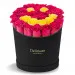 Red roses in a black box
