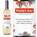 Wino personalizowane - Wesołych Świąt