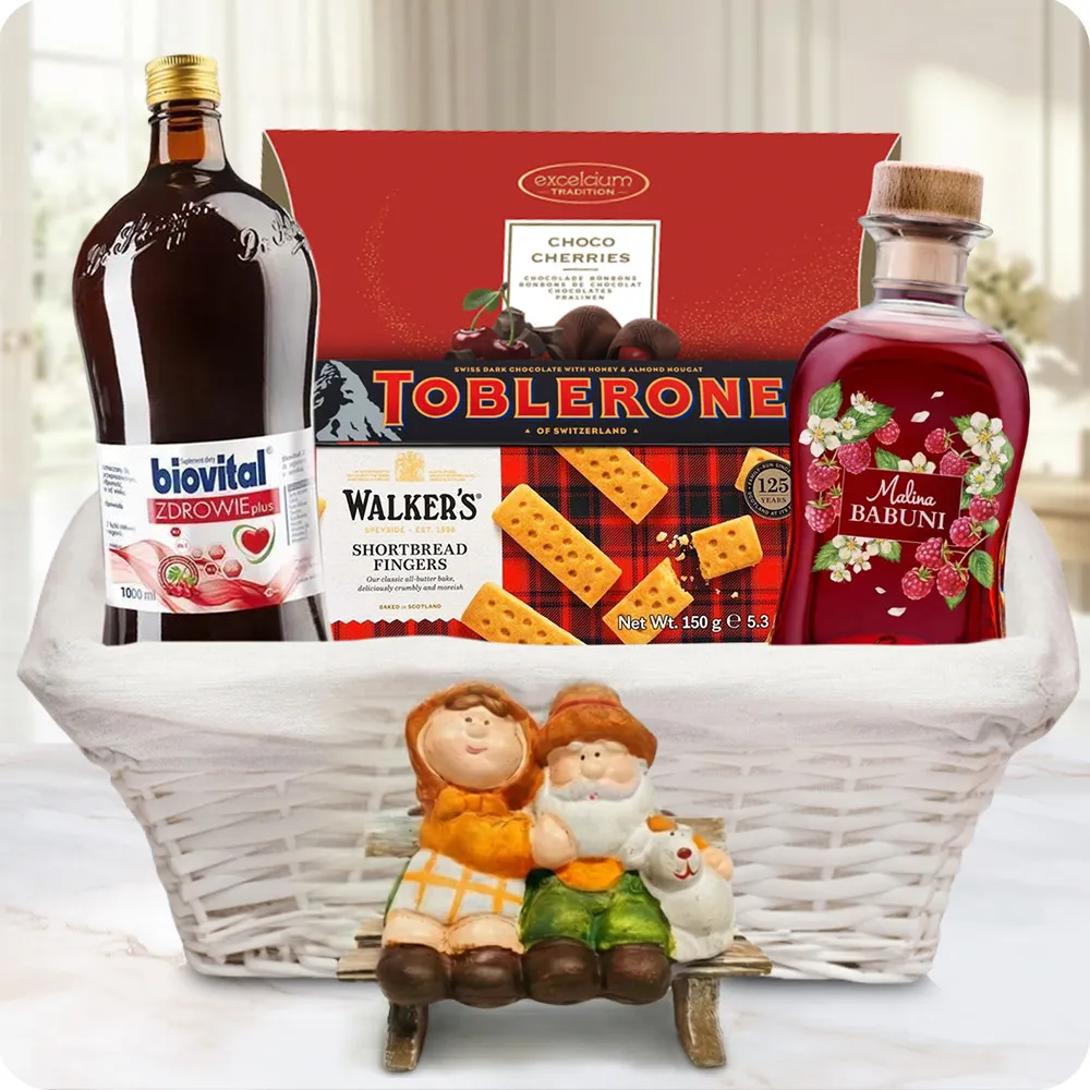 Treasure of Love Grandparents - Poczta Kwiatowa® gift baskets with delivery