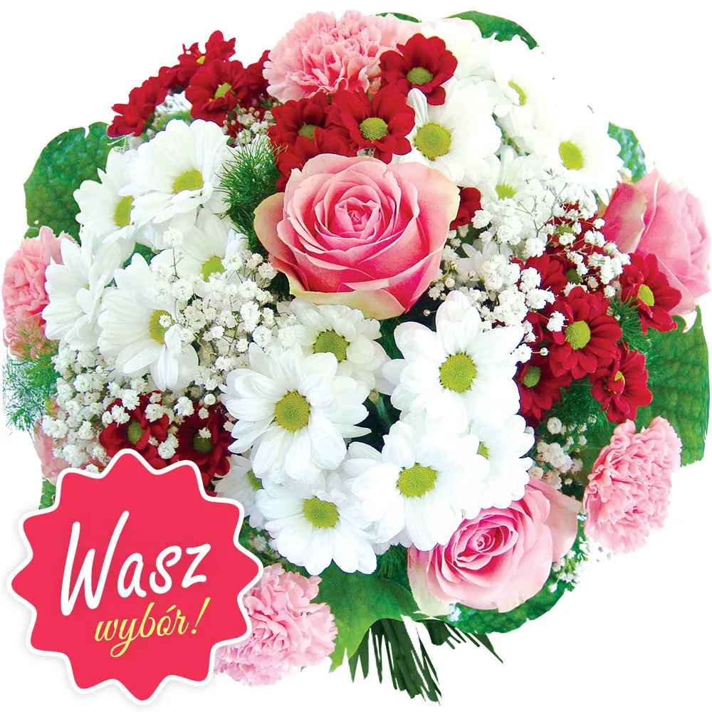 Oxeye daisies and carnations is a magical composition. Send flowers online.