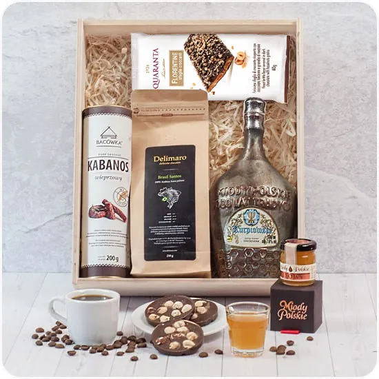 Honey Box with engraving - Poczta Kwiatowa® gift sets