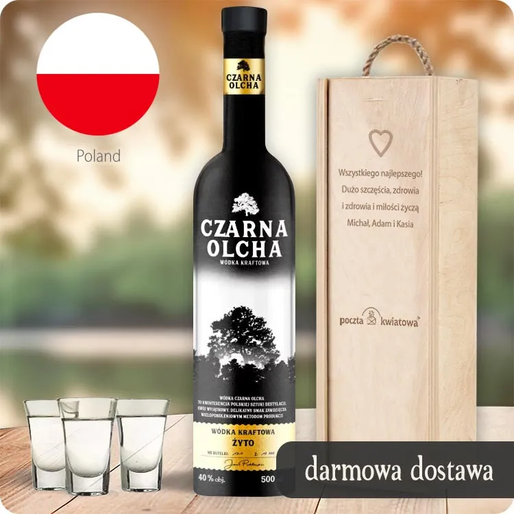 Czarna Olcha - polska wódka - Poczta Kwiatowa®