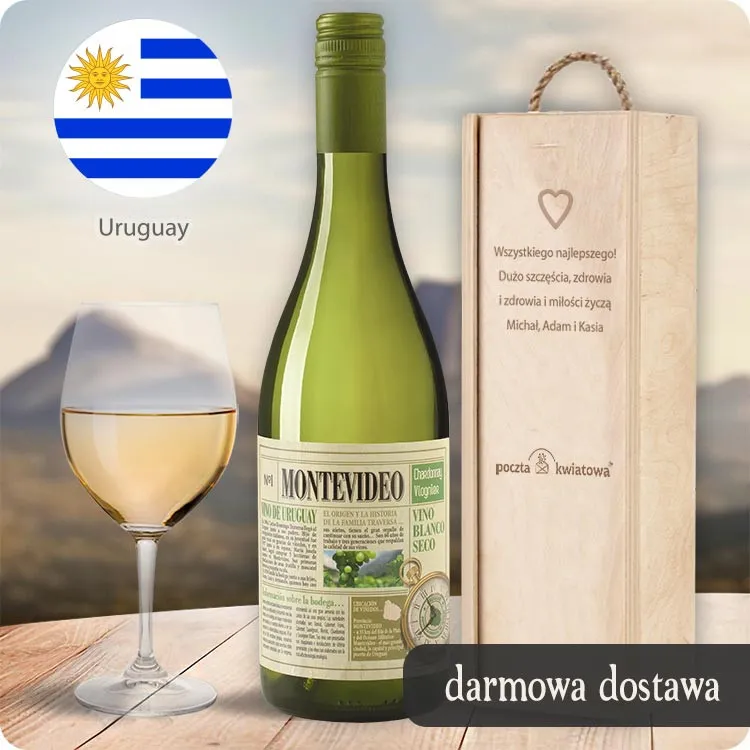 Montevideo - dry white wine - Poczta Kwiatowa® gifts