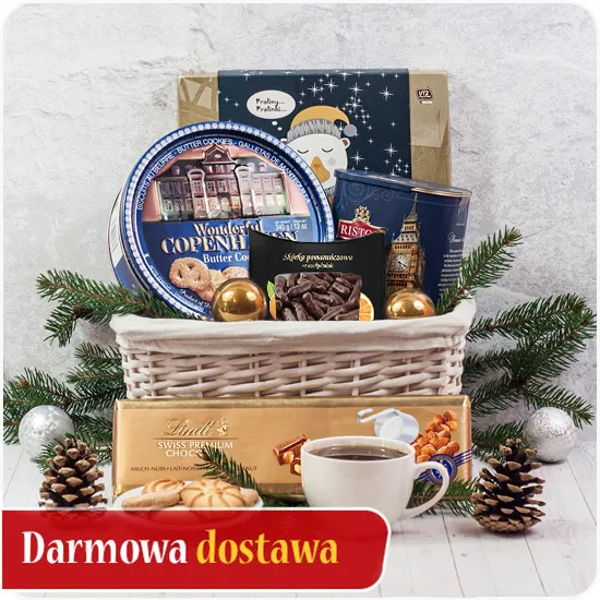 Golden eve - Poczta Kwiatowa® Christmas gift basket