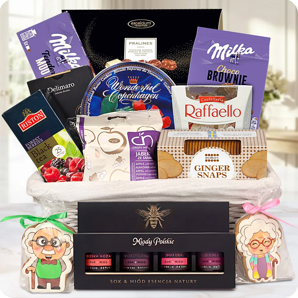 Gift for Grandma and Grandpa - Poczta Kwiatowa® gift baskets with delivery