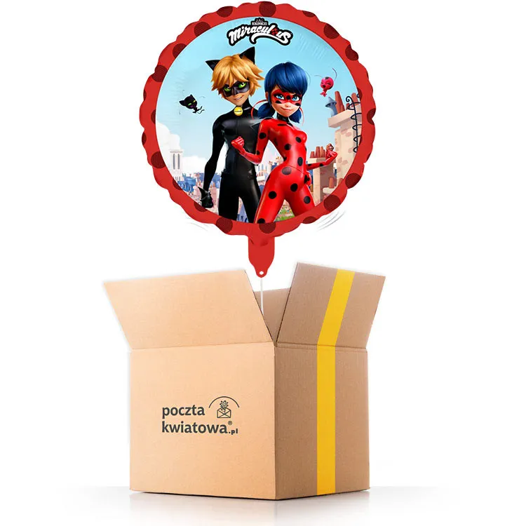 Ladybug and Black Cat - helium balloon - Poczta Kwiatowa®