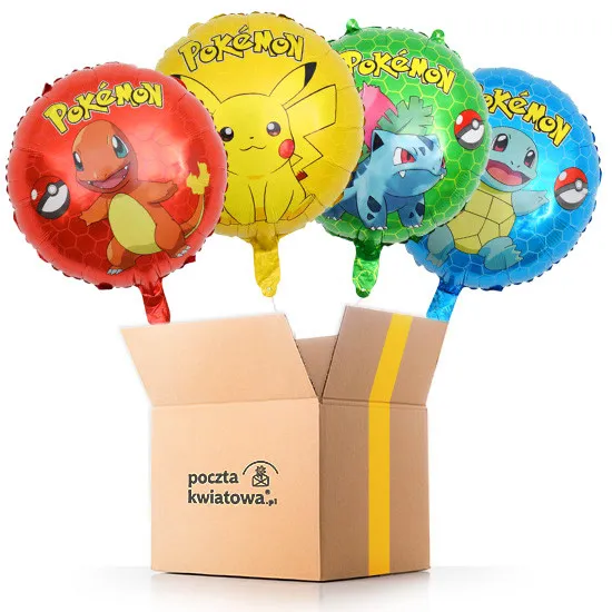 Pokemon - set of helium balloons - Poczta Kwiatowa®