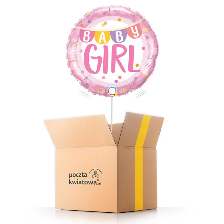 Baby girl - helium balloon | Poczta Kwiatowa®