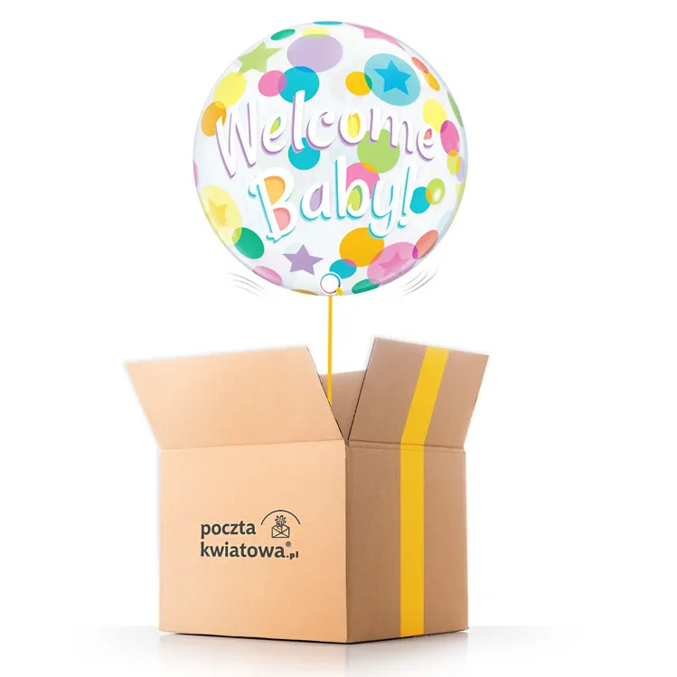 Welcome Baby - helium balloon | Poczta Kwiatowa®