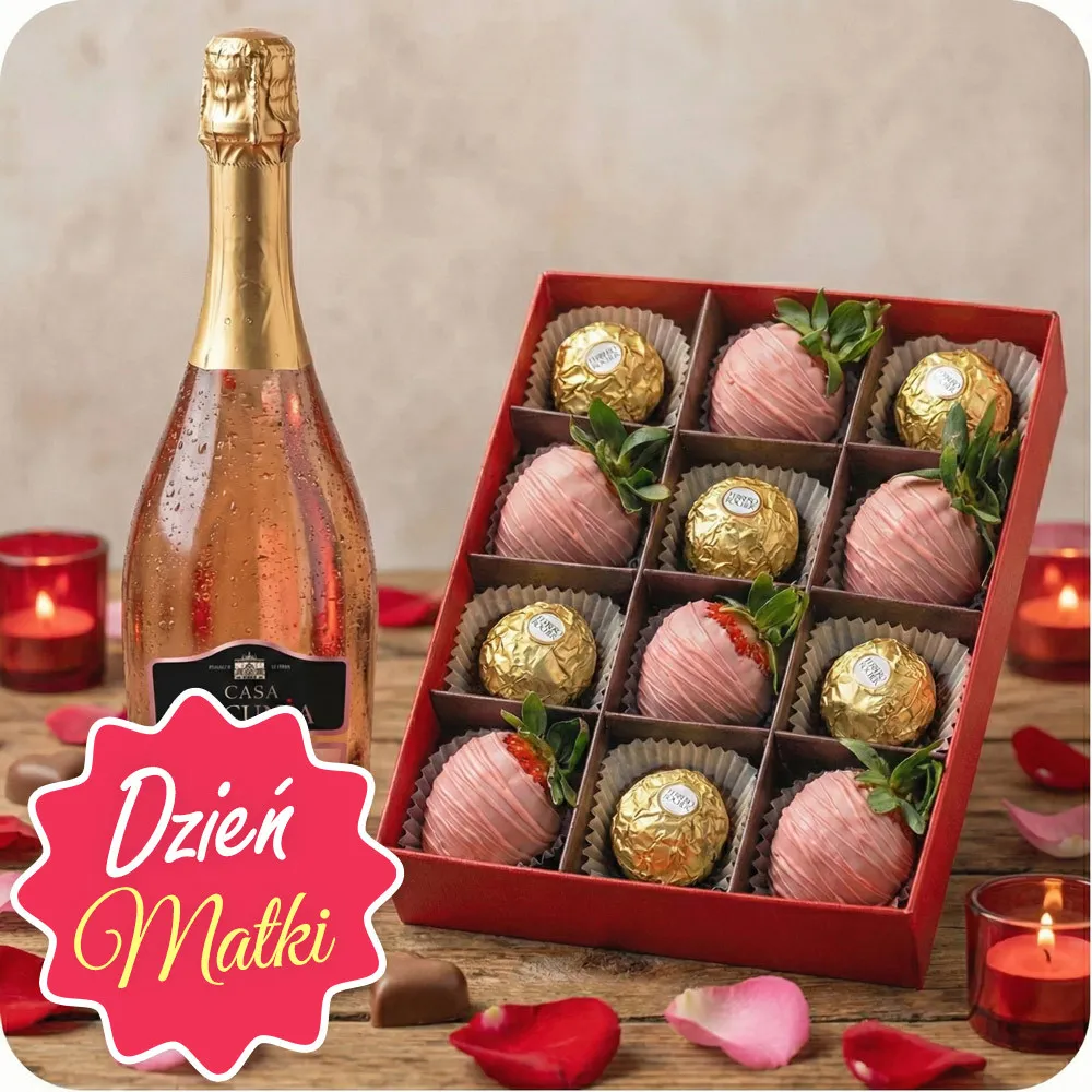 Truskawki w czekoladzie z figami i Prosecco - Poczta Kwiatowa®