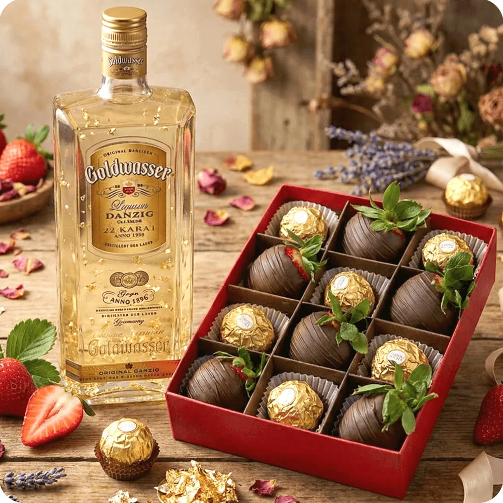 Dark And Gold W Gorzkiej Czekoladzie Z Ferrero Rocher + Goldwasser
