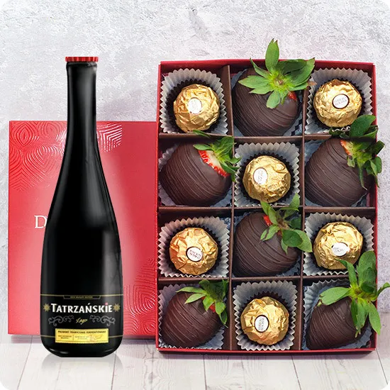 Dark and Gold with beer - Poczta Kwiatowa® fruit in chocolate