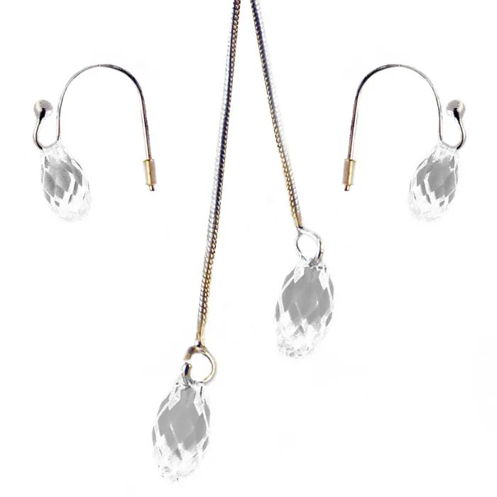 Naszyjnik z kolczykami Swarovski, biżuteria z elementami Swarovski