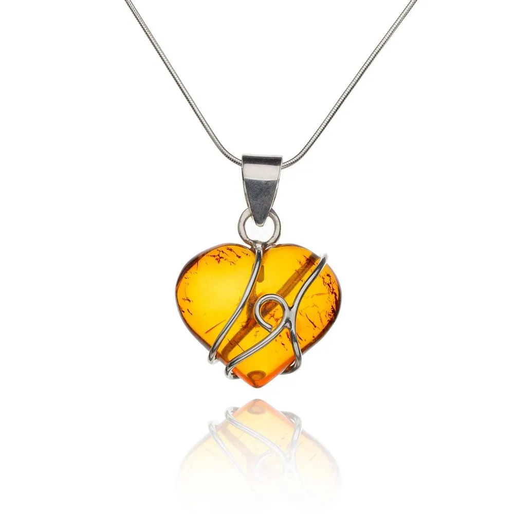 Bursztynowe serduszko