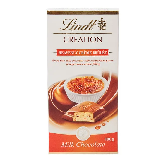 gift basket creator, lindt chocolate creme brulee