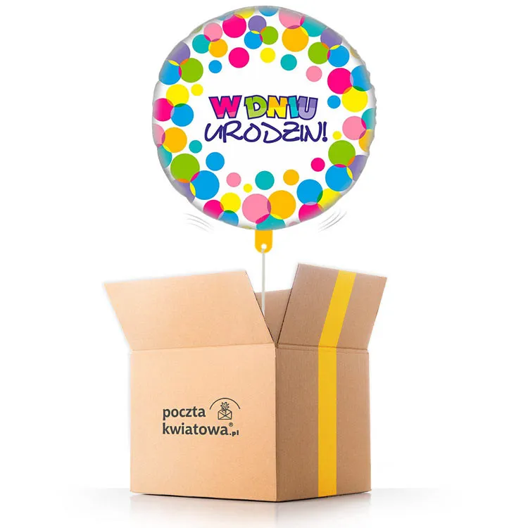 On the day of the birthday - circles - balloon with helium | Poczta Kwiatowa®