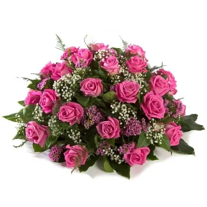 Funeral Posy pink Rose