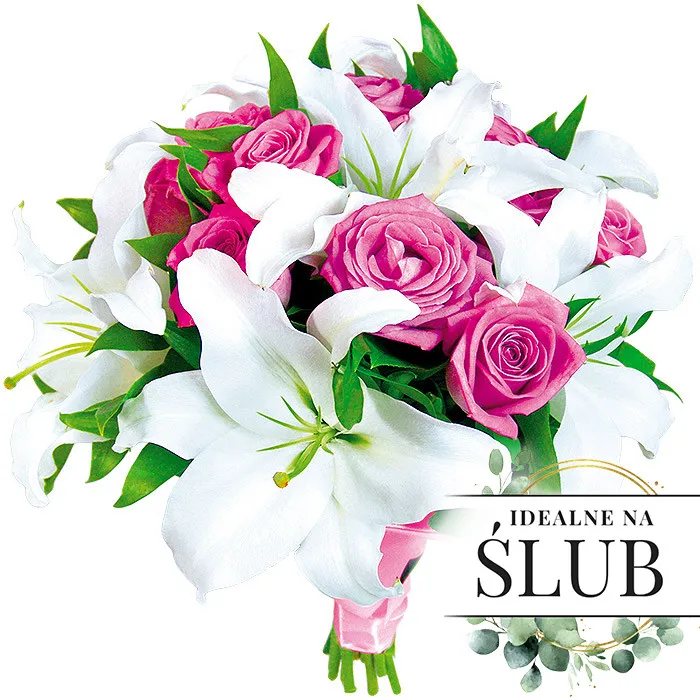 Bouquet Beautiful Beginning: roses and lilies