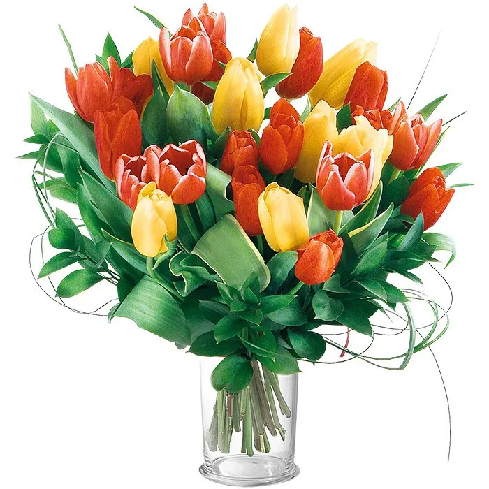 Tulipany to urocze kwiaty, tym bardziej w wazonie!