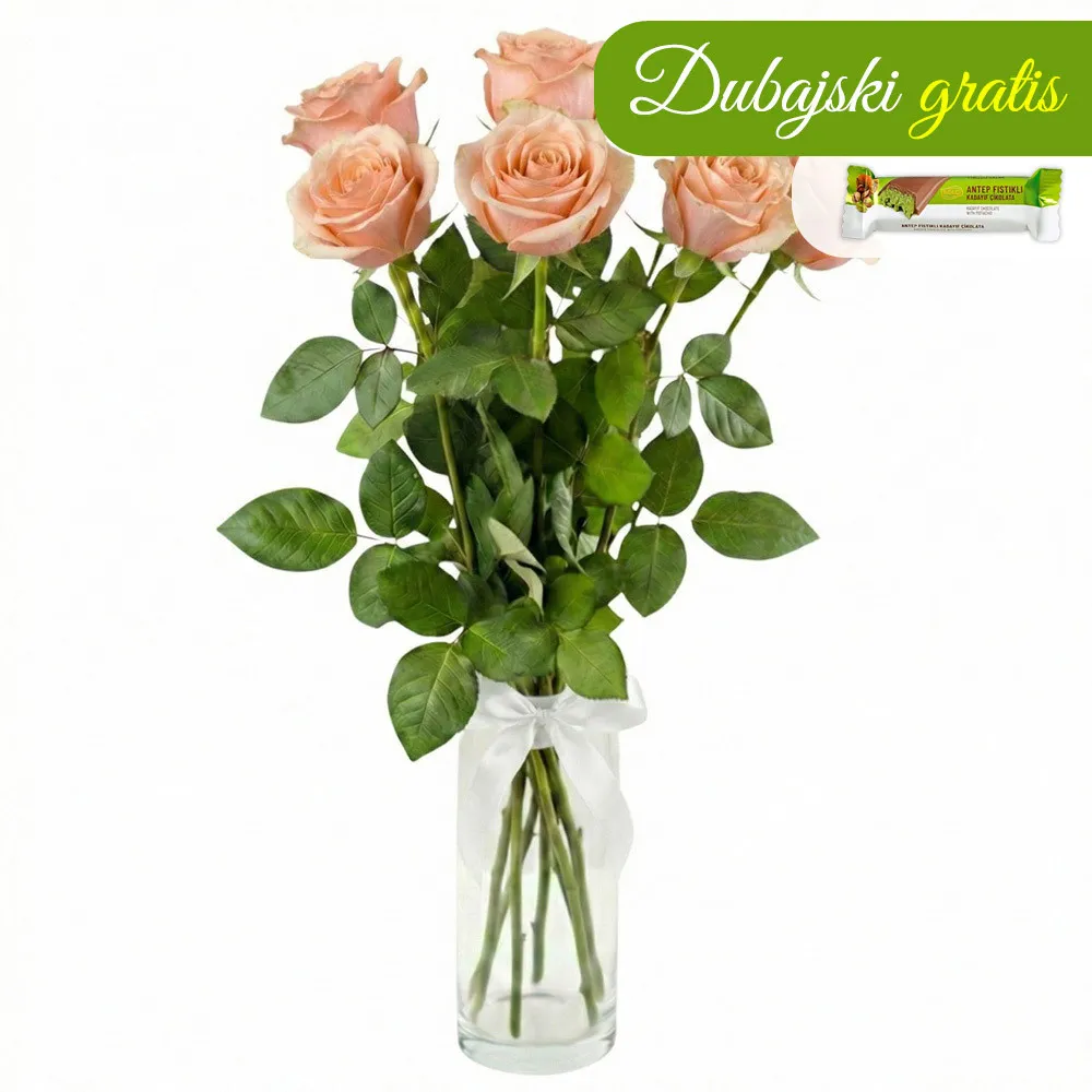 Poczta Kwiatowa® - 7 tea roses in a box with delivery to any place