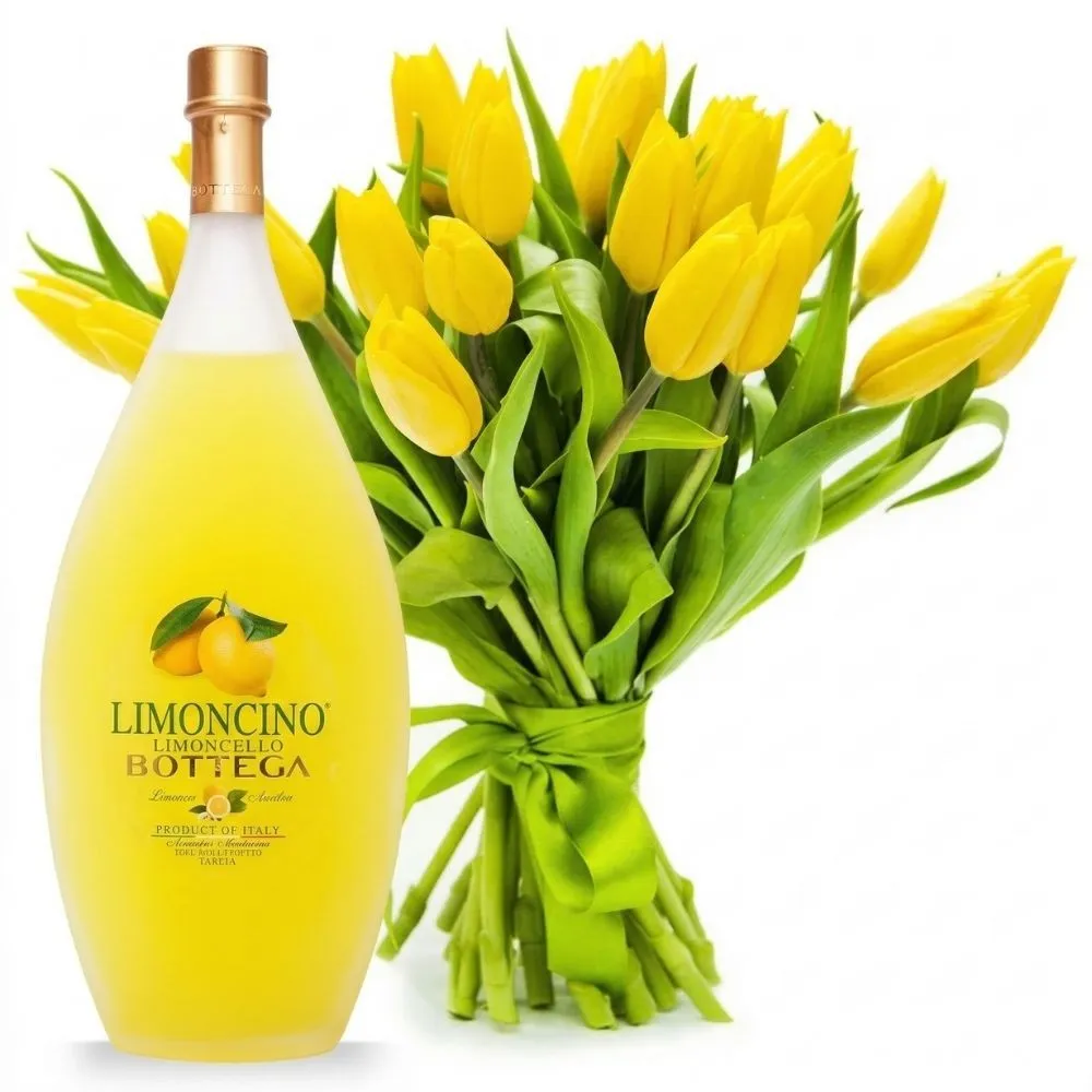 21 żółtych tulipanów z Limoncino