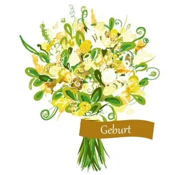 Überraschungsstrauß Geburt (www.fleurop.at)