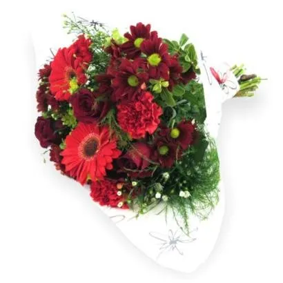 Bukiet z czerwonych kwiatów