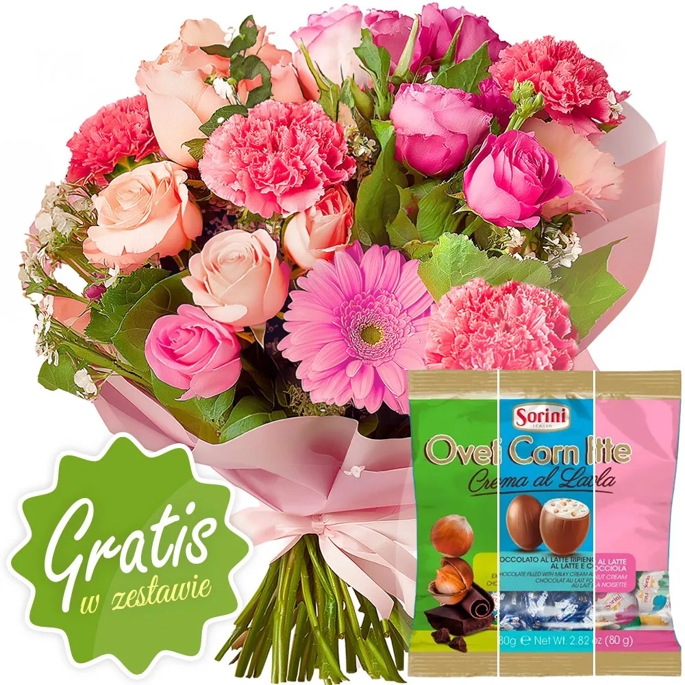 Pastel bouquet- Poczta Kwiatowa® mixed and seasonal flowers