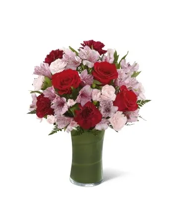 The Love in Bloom Bouquet Vase included