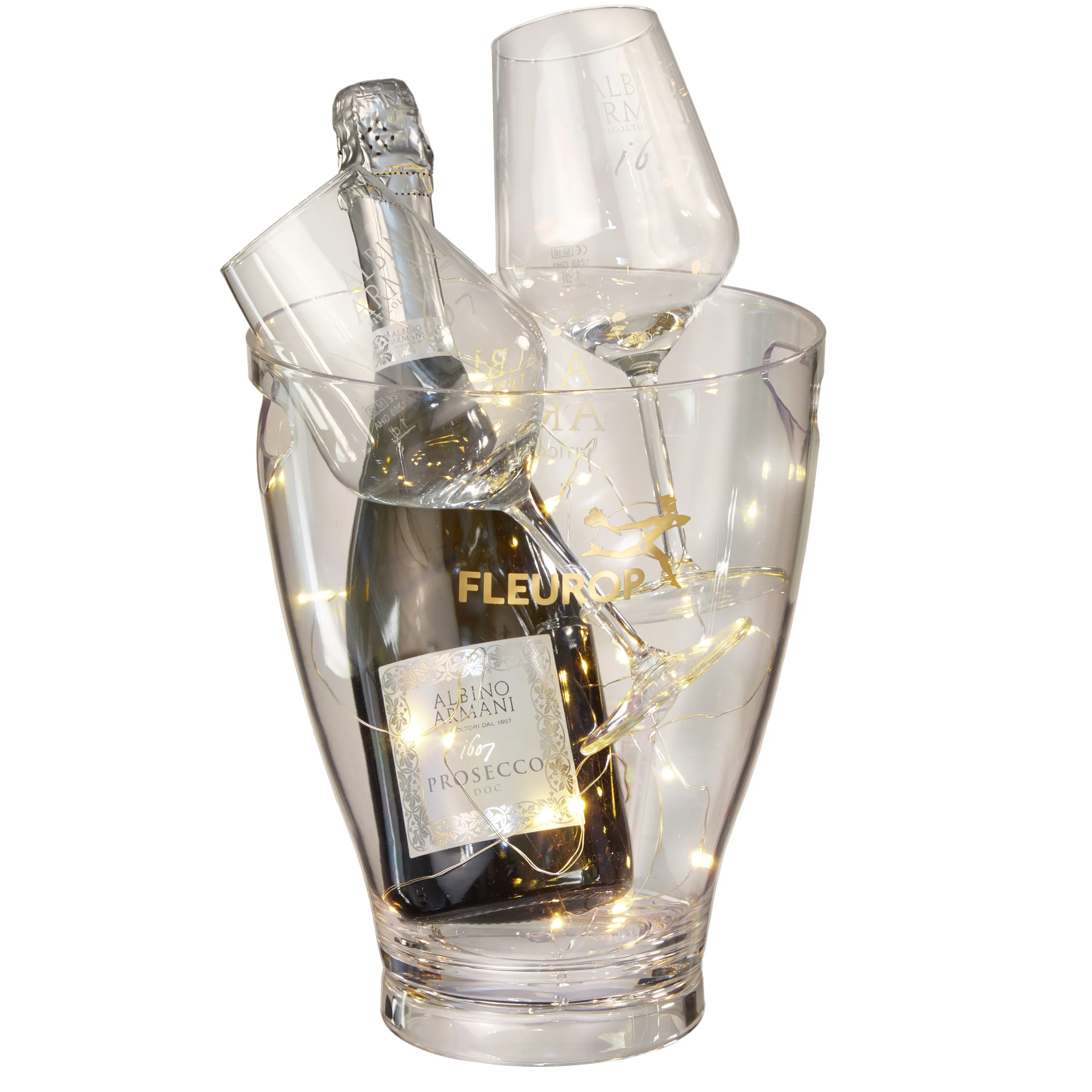 Starry Night: Prosecco Albino Armani DOC (75 cl) incl. ice bucket and two  “Connaisseur” glasses