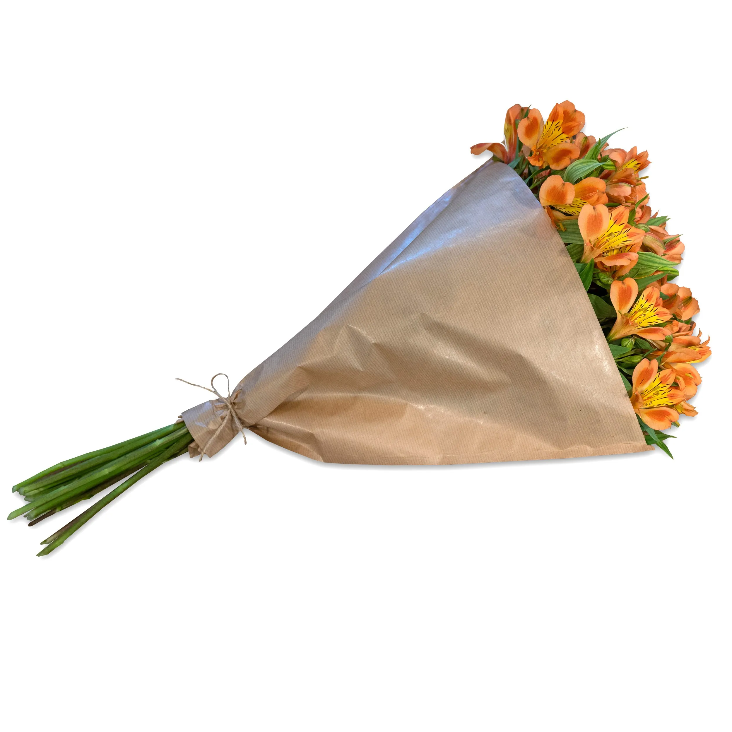 Bundle of orange Alstroemeria