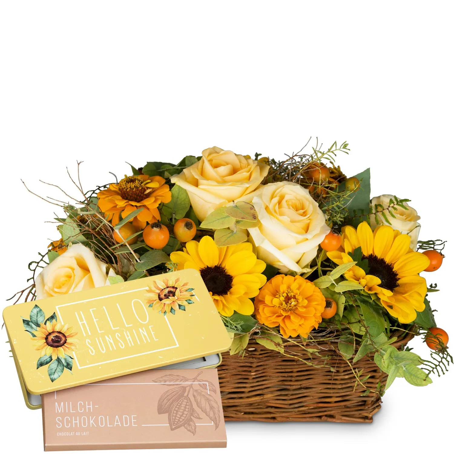 Enchantment of Nature with bar of chocolate “Hello Sunshine“