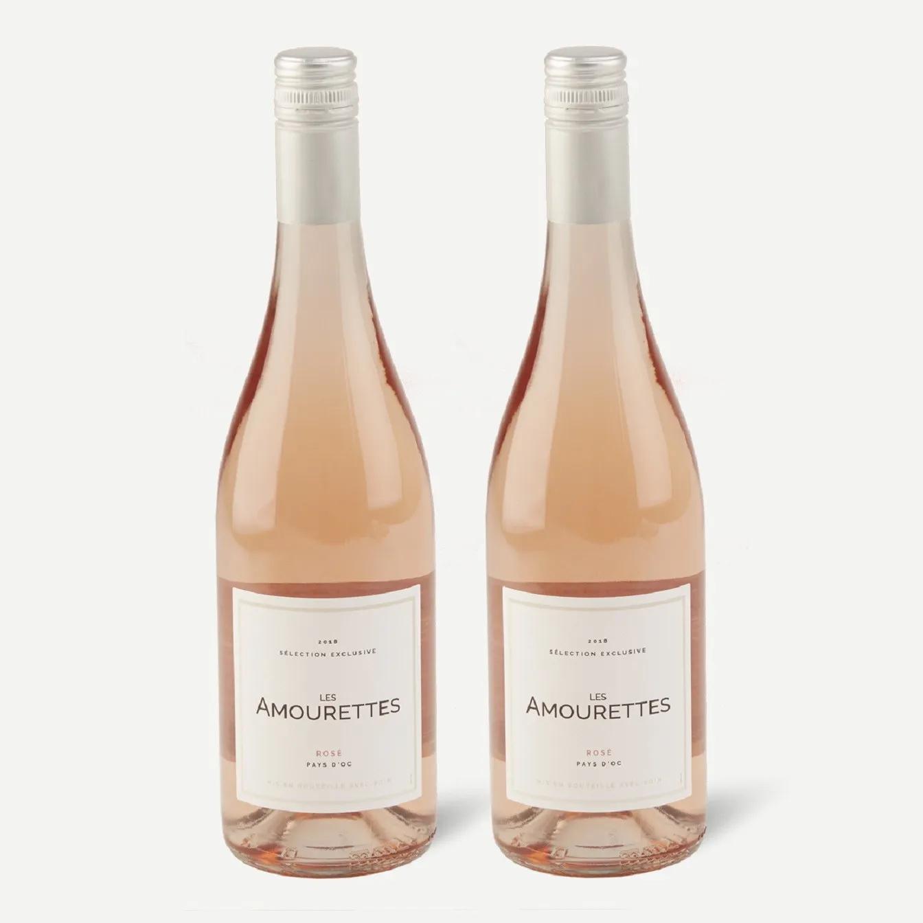 Dwie butelki Les Amourettes, Rosé