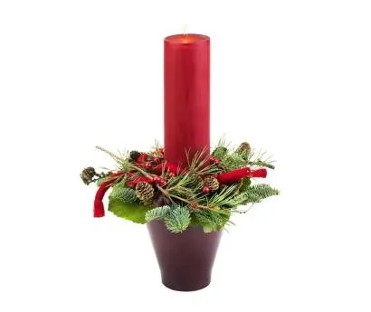 Christmas decoration with candle