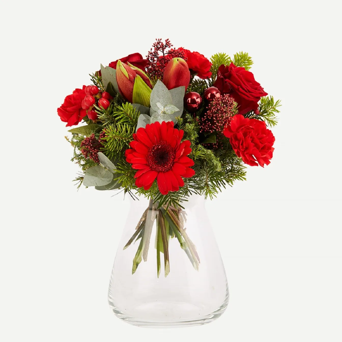 Red Christmas bouquet