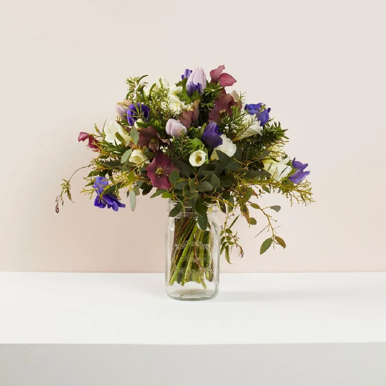Vintage Blooms in Mason Jar