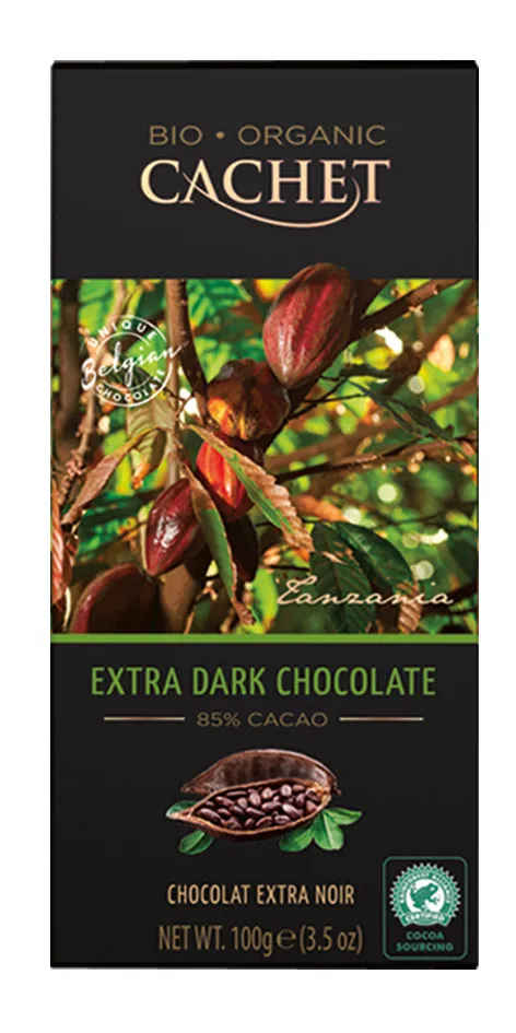 Poczta Kwiatowa® czekolada z dostawą - Czekolada Cachet Bio Extra Dark Chocolate