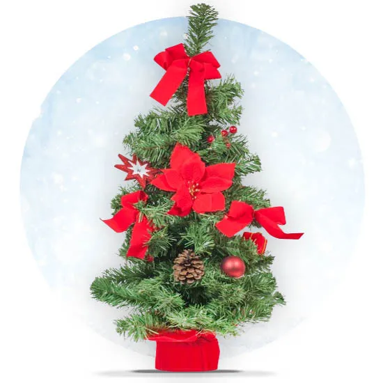 Christmas Eve tree - Poczta Kwiatowa® decorated artificial Christmas tree 60 cm