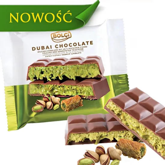 Dubai Chocolate with pistachio filling is the perfect addition to a gift