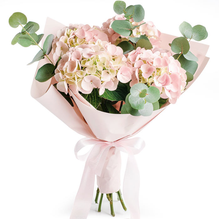 Bouquet of pink hydrangeas - small