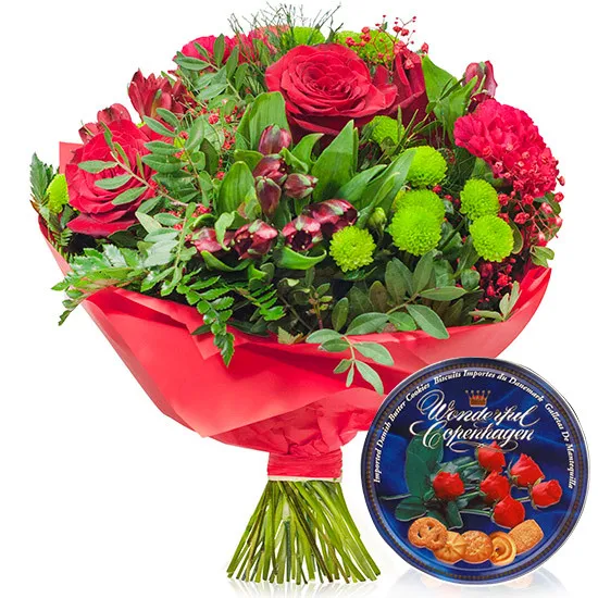 Love Story bouquet with cookies - Poczta Kwiatowa® flowers from love