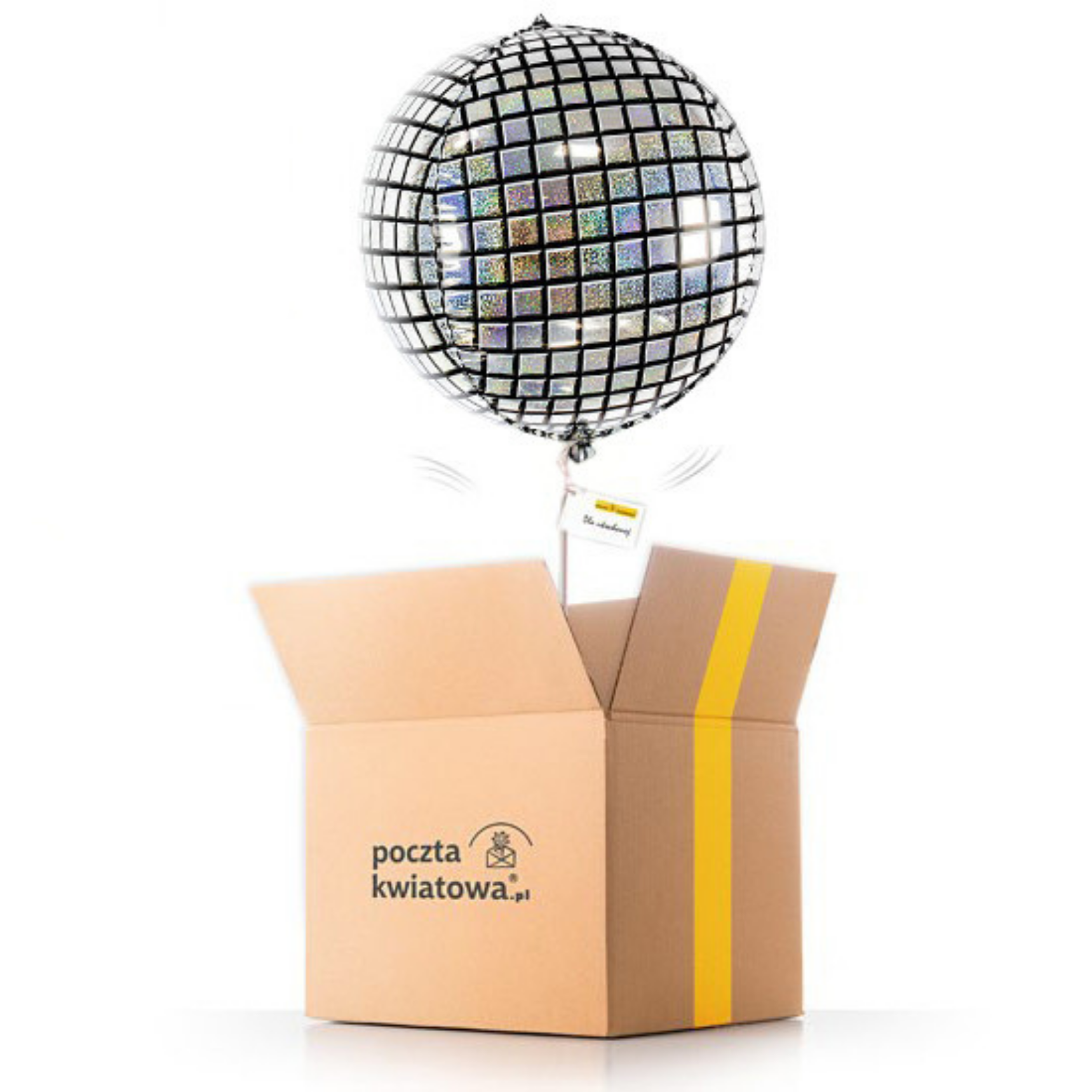 Disco ball - helium balloon - Poczta Kwiatowa®