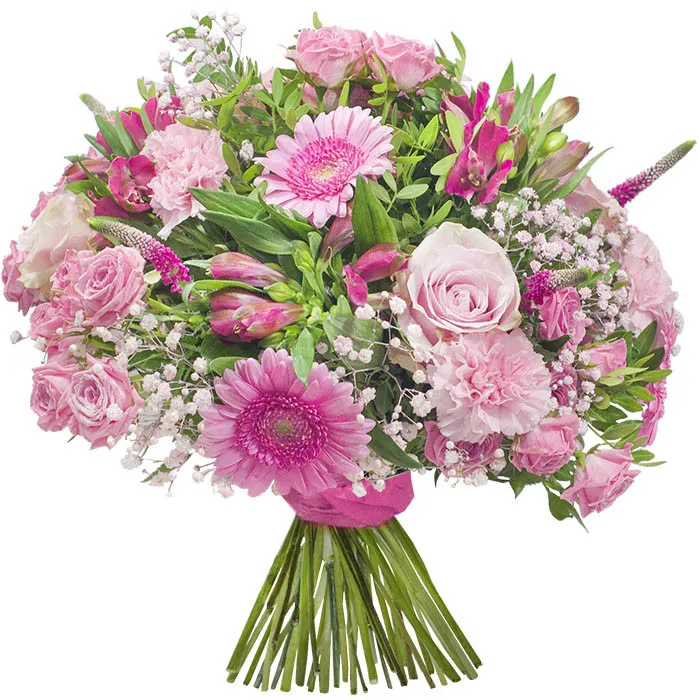 Różowy bukiet dla niej