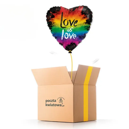 Love is love - balon z helem - Poczta Kwiatowa®
