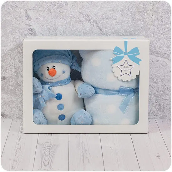 Snowman & blanky for a baby boy - Poczta Kwiatowa ® Christmas 