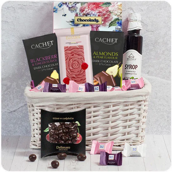 Ruby basket - Poczta Kwiatowa® special gift baskets with delivery