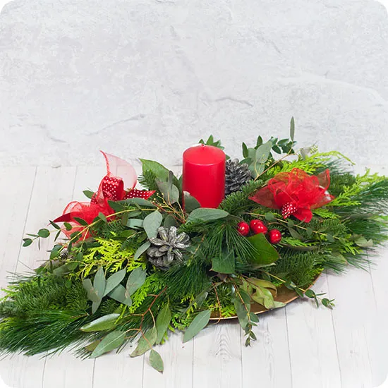 Christmas Reed on a plate